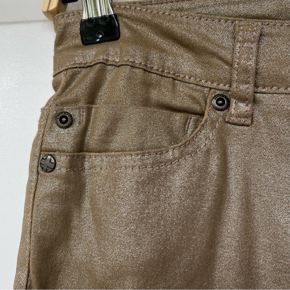 •Liverpool• Shimmery Gold Stretch Skinny Jeans - Size 26 - Picture 3 of 8